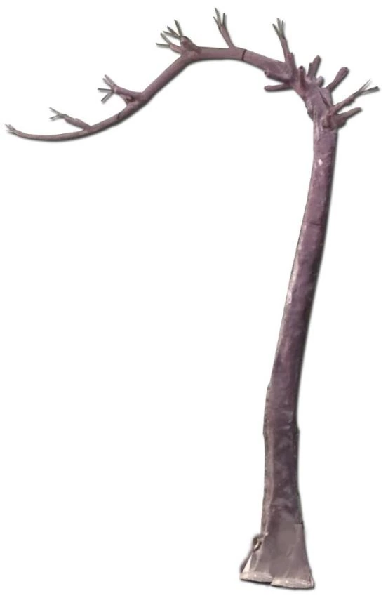 Empty Tree L Shape with Iron Branch 24x3 310cm